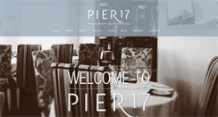 Desktop Screenshot of pier17restaurant.com